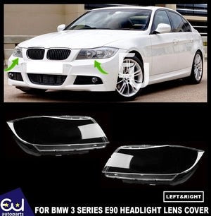 RBMW3E90/E91FRONTHEADLIGHTHEADLAMPCLEARLENSCOVER2005-2012PAIR