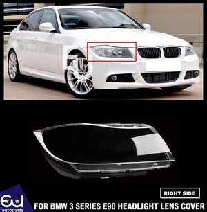 RBMW3E90/E91RIGHTSIDEFRONTHEADLIGHTHEADLAMPCLEARLENSCOVER2005-2012