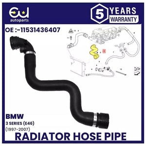 RBMW3SERIES316i318i318CiE46RADIATORCOOLANTHOSEUPPER11531436407