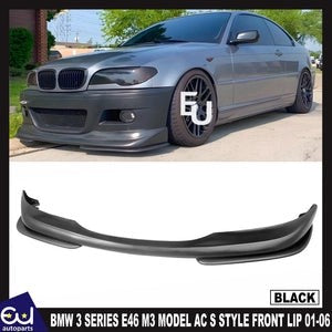 RBMW3SERIESE46M3MODELACSSTYLEFRONTBUMPERLIPSPOILERSPLITTER01-06