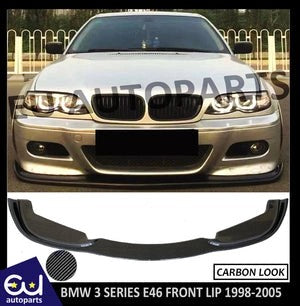 RBMW3SERIESE46MSPORTFRONTSPLITTERBUMPERLIPCARBONLOOK1998-2005