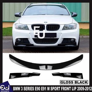 RBMW3SERIESE90E91LCIGLOSSBLACKFRONTSPLITTERLIPMSPORT2009-2012