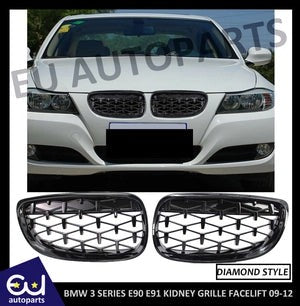 RBMW3SERIESE90E91SEDANDIAMONDKIDNEYGRILLGRILLEFACELIFT2009-2012