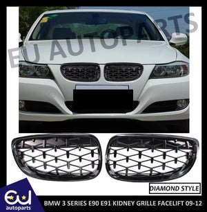 RBMW3SERIESE90E91SEDANDIAMONDKIDNEYGRILLGRILLEFACELIFT2009-2012