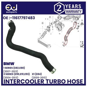RBMW3SeriesE90E91TurboIntercoolerPipeHoseChargeAirLineN477797483