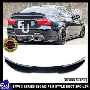 RBMW3SERIESE90M3SALOON05-11REARBOOTSPOILERLIPPSMSTYLEGLOSSBLACK
