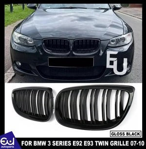RBMW3SERIESE92E93M3COUPEKIDNEYTWINGRILLGRILLEGLOSSBLACK07-10