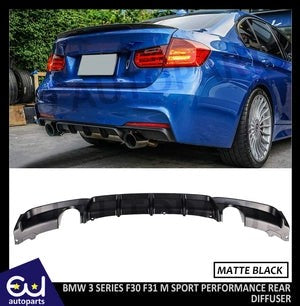 RBMW3SERIESF30F31DUALREARDIFFUSERVALANCEMATTEBLACK