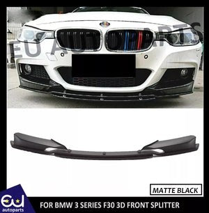RBMW3SERIESF30F31FRONTSPLITTERDIFFUSER3DSTYLE4PCsLIPSPOILERMATTE