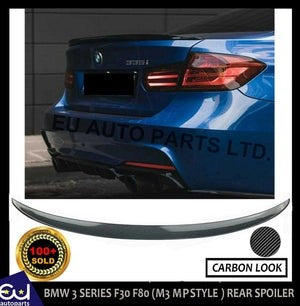 RBMW3SERIESF30F80M3MPSTYLEREARBOOTTRUNKSPOILERLIPCARBONLOOK