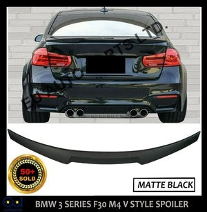 RBMW3SERIESF30F80M4VSTYLEREARBOOTSPOILERMATTEBLACK