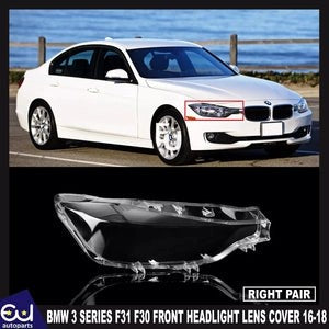 RBMW3SERIESF31F30201620172018LEDHEADLIGHTLENSCOVERSRIGHTSIDE