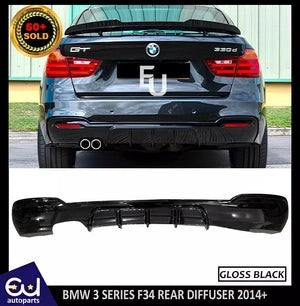 RBMW3SERIESF34GTGRANTURISMOMSPORTREARBUMPERDIFFUSERLIPGLOSS14+