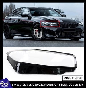RBMW3SERIESG20G21HEADLIGHTHEADLAMPGLASSLENSCOVERRIGHTSIDE2022+