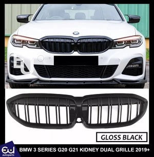 RBMW3SERIESG20G21KIDNEYGRILLEGRILLDUALSLATMSPORTGLOSSBLACK2019+