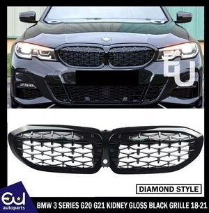 RBMW3SERIESG20G21KIDNEYGRILLGRILLEGLOSSBLACKDIAMONDSTYLE2018-2021