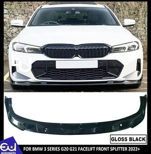 RBMW3SERIESG20G21LCIFRONTLIPSPLITTERSPOILERGLOSSBLACK2022-2024