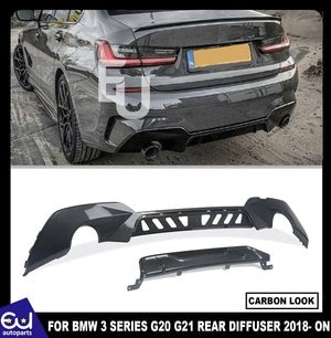 RBMW3SERIESG20G21SPORTCARBONLOOKREARDIFFUSEROEMFIT