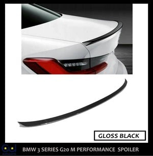 RBMW3SERIESG20M3TRUNKREARBOOTSPOILERLIPGLOSSBLACKABS