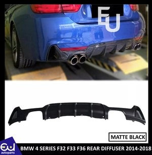 RBMW4SERIESF32F33F36REARDIFFUSERQUADEXHAUSTLIPMATTE