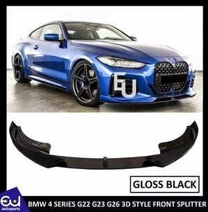 RBMW4SERIESG22G23G26MSPORT3DFRONTSPLITTERBUMPERLIPGLOSS