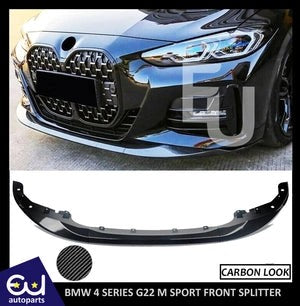 RBMW4SERIESG22G23MSPORTFRONTSPLITTERBUMPERLIPSPOILERCARBONLOOK