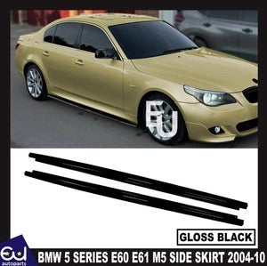 RBMW5SERIESE60E61M52004-10SIDESKIRTEXTENSIONBLADESMPSTYLEBLACK