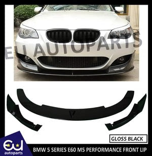 RBMW5SERIESE60M5FRONTLIPSPLITTERGLOSSBLACKBUMPER