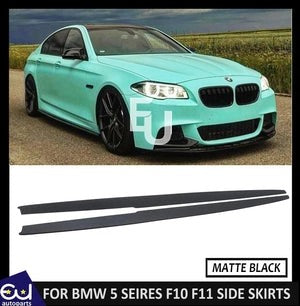 RBMW5SERIESF10F11MPSTYLEMATTESIDESKIRTEXTENSIONBLADES10-16