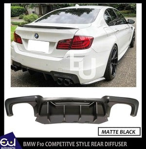 RBMW5SERIESF10F11REARBUMPERDIFFUSERMSPORTSPLITTERVALANCEMATTEBLK