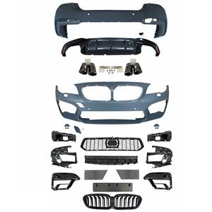 RBMW5SERIESF10M5F90STYLEBUMPERCONVERSIONBODYKITW/DIFFUSERGRILLE
