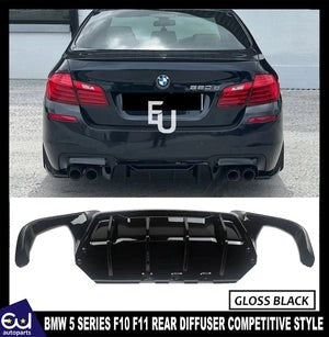 RBMW5SERIESF10REARBUMPERDIFFUSERMSPORTSPLITTERVALANCEGLOSSBLACK