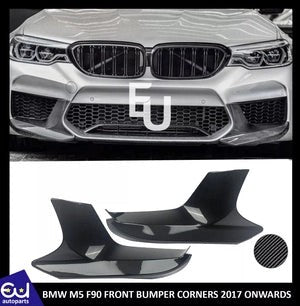 RBMW5SERIESF90M5FRONTSPLITTERLIPSIDECORNERCANARDPAIRL+RCARBON