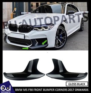 RBMW5SERIESF90M5FRONTSPLITTERSIDECORNERCANARDLIPPAIRL+RGLOSS