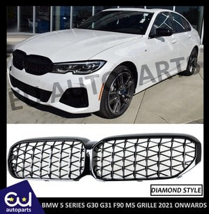 RBMW5SERIESG30G31F90M5DIAMONDFRONTKIDNEYGRILLGRILLELCIGLOSS20+