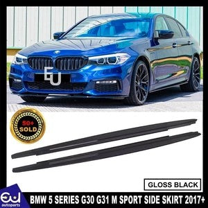 RBMW5SERIESG30G31F90M5MSPORTSIDESKIRTEXTENSIONBLADESGLOSSBLACK