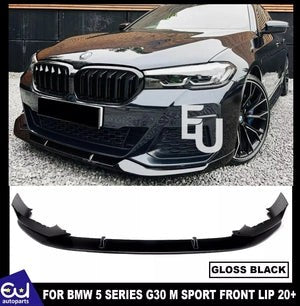 RBMW5SERIESG30G31FRONTBUMPERSPLITTERLIPMSPORTFACELIFTBLACK2020+