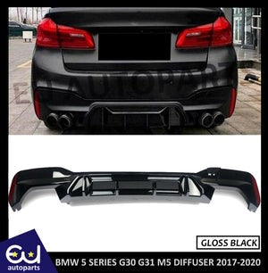RBMW5SERIESG30G31M5STYLEREARBUMPERDIFFUSERGLOSSBLACK