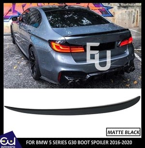 RBMW5SERIESG30G31MPSTYLEREARTRUNKBOOTSPOILERLIPMATTEBLACKFIT