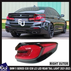RBMW5SERIESG30LCI2021+LEDREAROUTERRIGHTDRIVERSIDETAILLIGHTLAMP