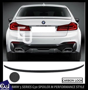 RBMW5SERIESG30MPSTYLEREARTRUNKBOOTSPOILERLIPCARBONFIBRELOOKFIT