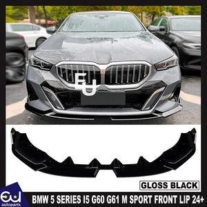 RBMW5SERIESI5G60G61MSPORTFRONTSPLITTERSPOILERLIPGLOSSBLACK2024+
