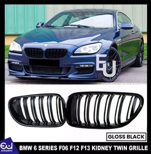 RBMW6SERIESF06F12F13DUALKIDNEYGRILLGRILLEGLOSSBLACKM6STYLE