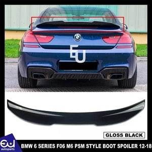 RBMW6SERIESGRANCOUPEF06M6PSMSTYLEGLOSSBLACKREARBOOTSPOILER12-18