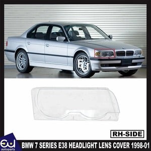 RBMW7SERIESE381998-2001RIGHTDRIVERSIDEFRONTHEADLIGHTLAMPLENSCOVER