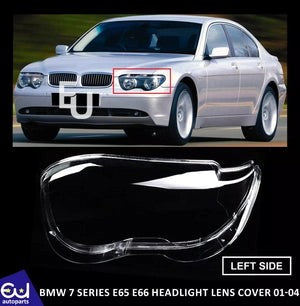 RBMW7SERIESE65E66LEFTPASSENGERSIDEHEADLIGHTHEADLAMPCLEARLENSCOVER