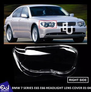 RBMW7SERIESE65E66RIGHTDRIVERSIDEHEADLIGHTHEADLAMPCLEARLENSCOVER