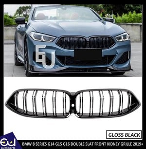 RBMW8SERIESG14G15G16DUALSLATFRONTKIDNEYGRILLEGRILLGLOSSBLACK19+