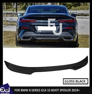 RBMW8SERIESG152019-2021M4STYLEREARBOOTSPOILERTRUNKLIPGLOSSBLACK