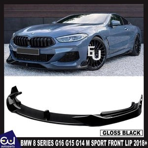 RBMW8SERIESG16G15G14MSPORTFRONTSPLITTERLIPSPOILERGLOSSBLACK18+